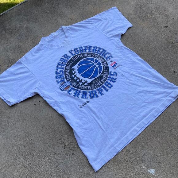 Vintage 1995 Magic Eastern Conference Champions T Shirt - Picture 1 of 5